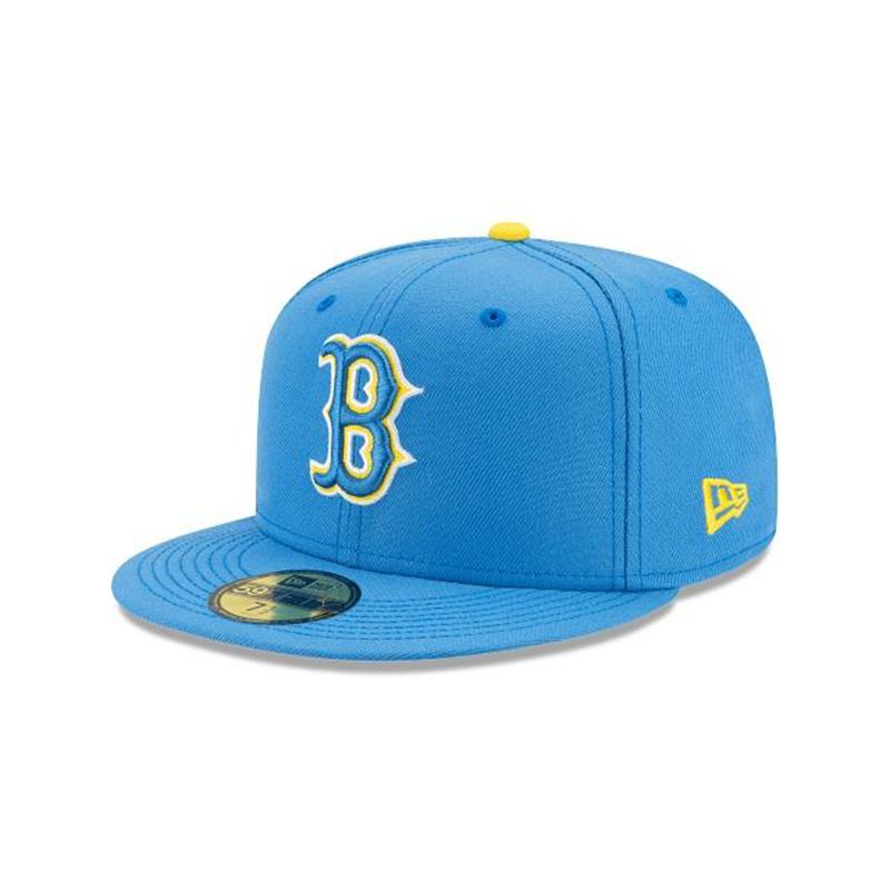 MLB Boston Red Sox City Connect 59Fifty Fitted (VZT2557) - Blue New Era Caps